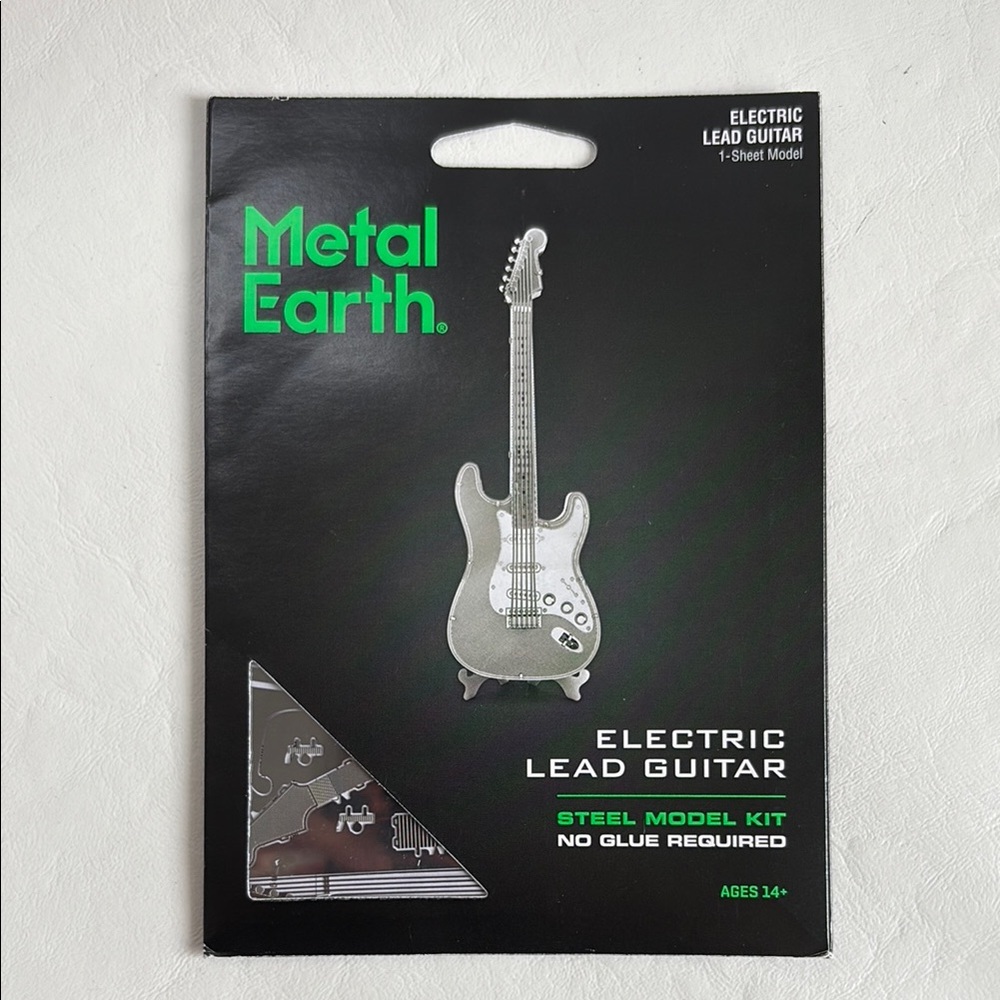Silver Mini Electric Lead Guitar